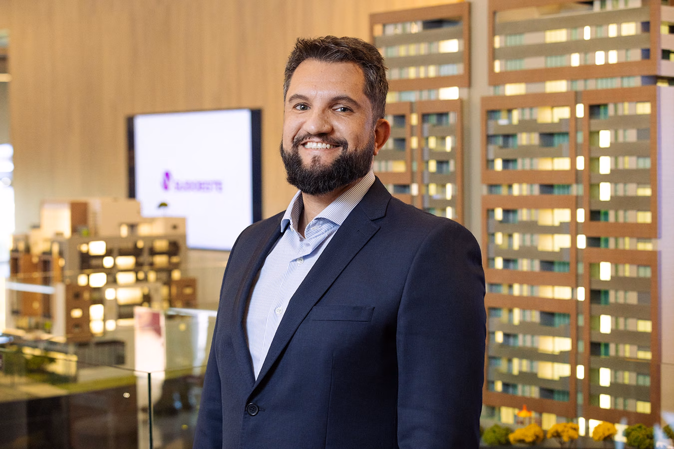 Retrato corporativo de executivo da Construtora Sudoeste em Belo Horizonte